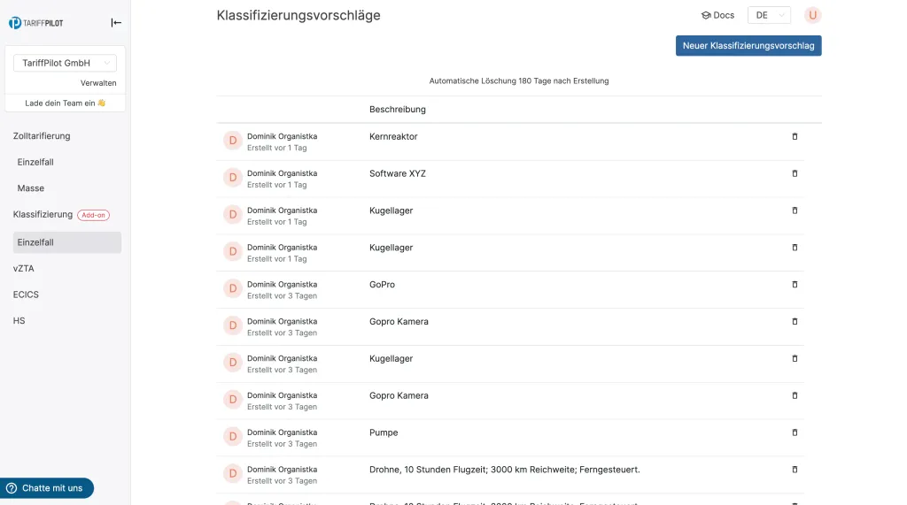 Exportkontrollklassifizierung